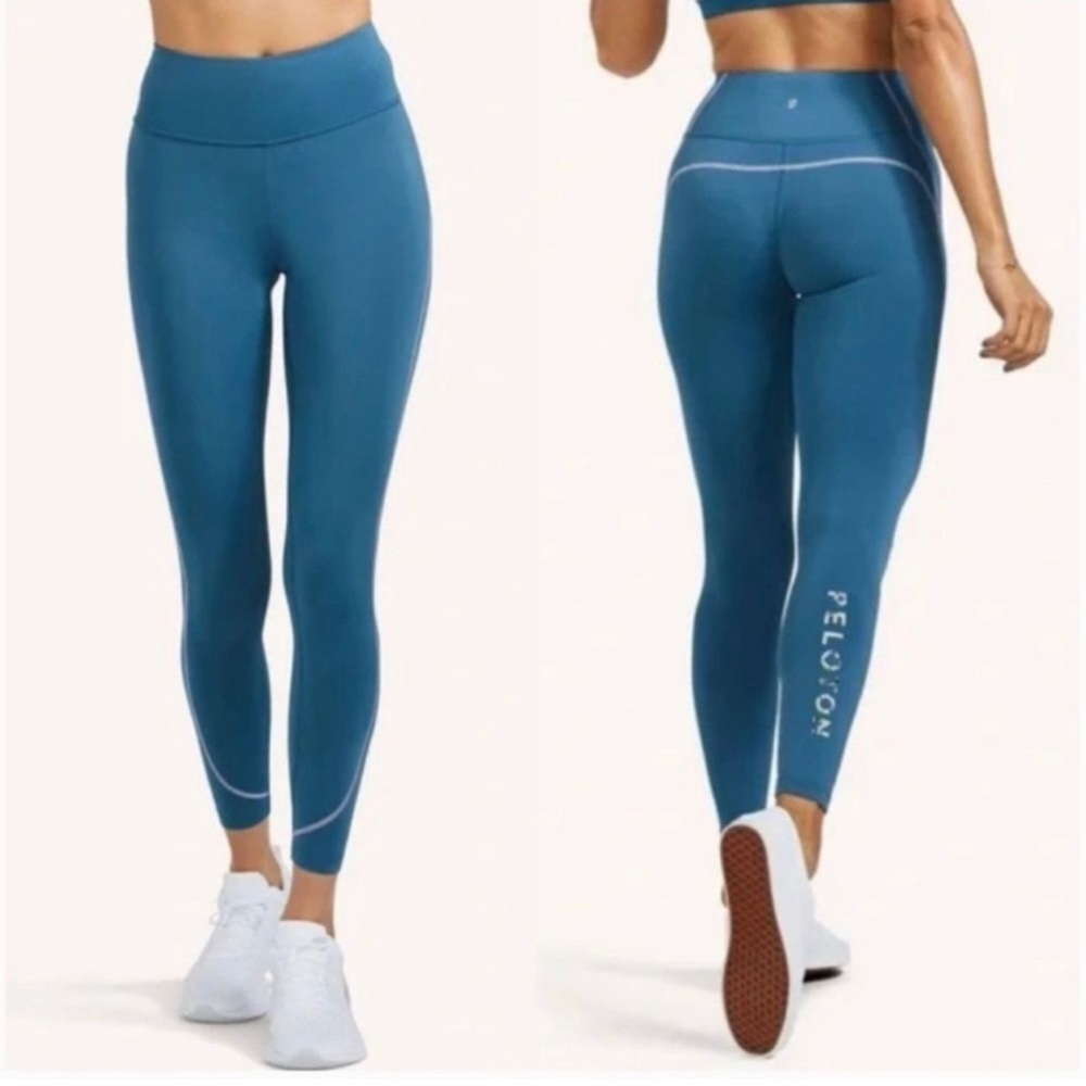 NWOT Peloton Women's Teal Leggings with Logo